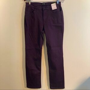 PER UNA Sz 12 Roma  Rise Straight Luxe Feel Rhinestone Embellished Jeans